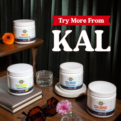 KAL Calming Magnesium Powder - Cherry Flavor, High Absorption