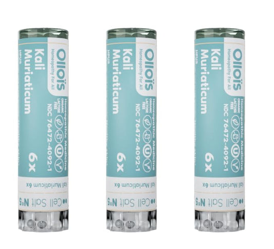 Kali Muriaticum 6X OLLOIS – Organic & Vegan Cell Salt #5 (Pack of 3)
