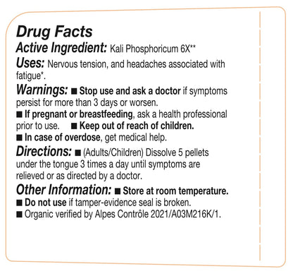 Kali Phosphoricum 6X OLLOIS - Organic & Vegan Cell Salt #6 (Pack of 3)