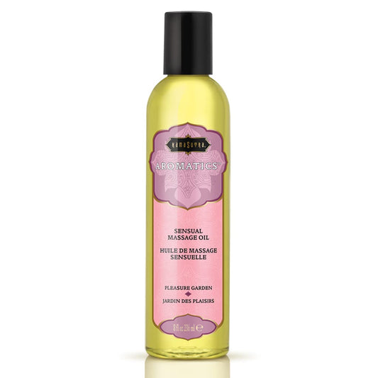 KAMA SUTRA Aromatics Massage Oil Pleasure Garden (8 oz) – Rose, Jasmine & Sandalwood