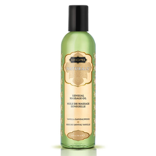 KAMA SUTRA Naturals Massage Oil Vanilla Sandalwood - 8 fl oz