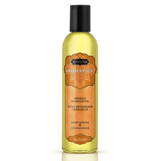 KAMA SUTRA Aromatics Sweet Almond Massage Oil 8oz – Warming, Sensual for Couples