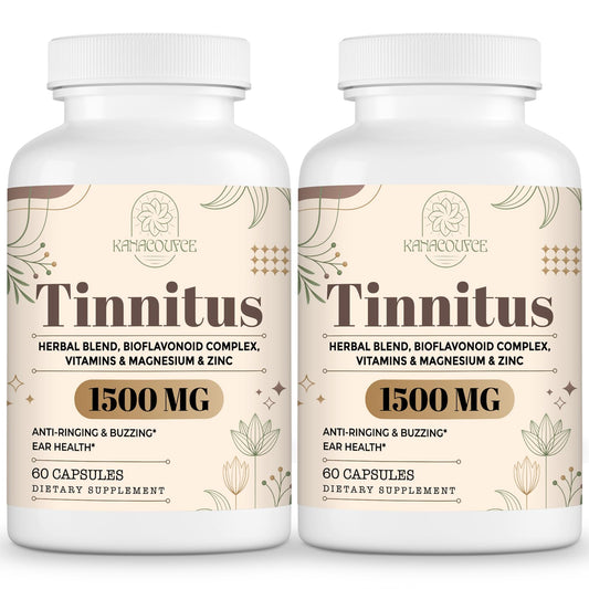 Kanacoufce 1500MG Tinnitus – Ringing Ears Supplement, 120 Capsules