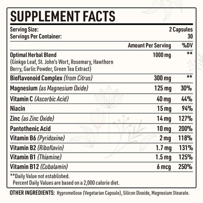 Kanacoufce 1500MG Tinnitus – Ringing Ears Supplement, 120 Capsules