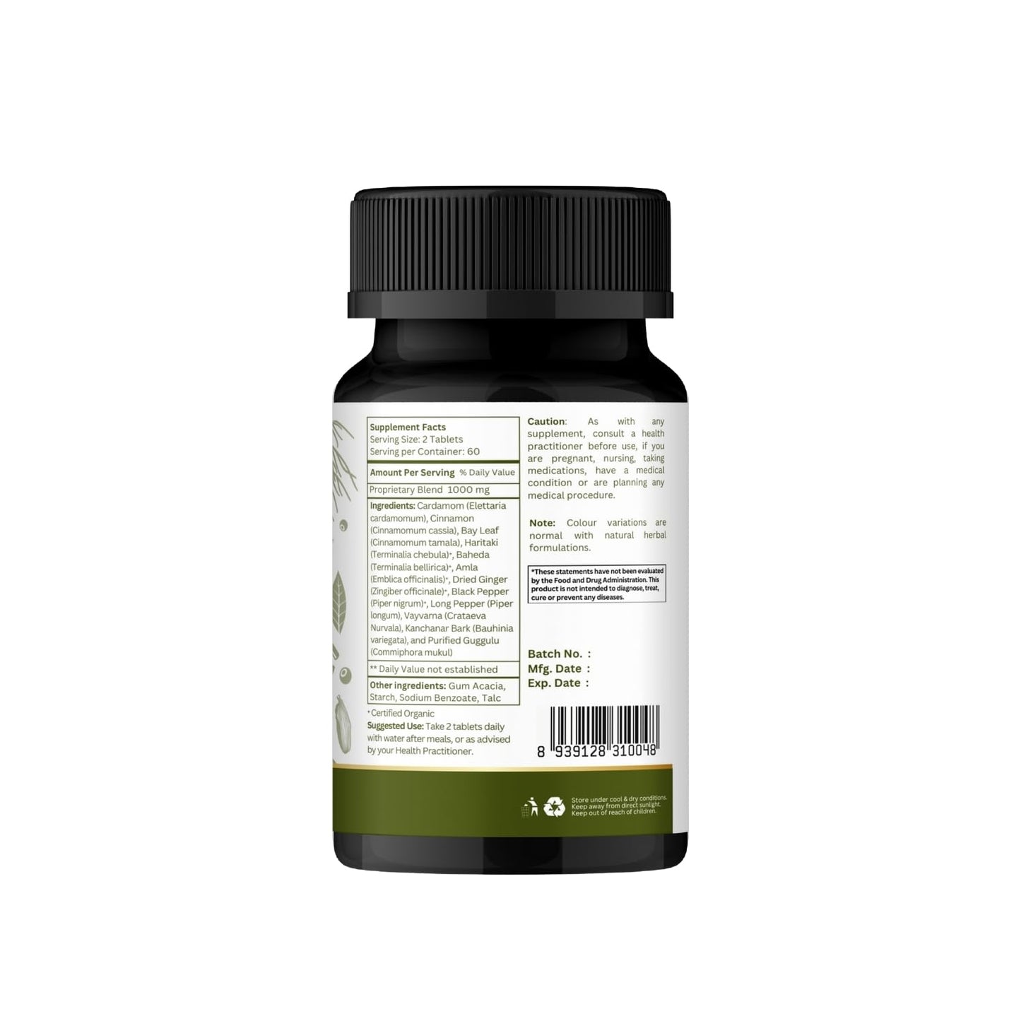 ORGANIC SPREE Kanchnar Guggulu 120 Tablets – Detox & Lymphatic Health | Ayurvedic, Vegetarian, Certified