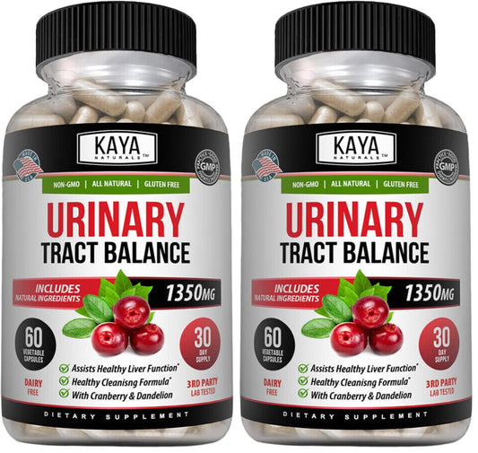 Kaya Naturals D-Mannose 60 Veggie Capsules (Pack of 2) | Urinary Tract & Bladder Health