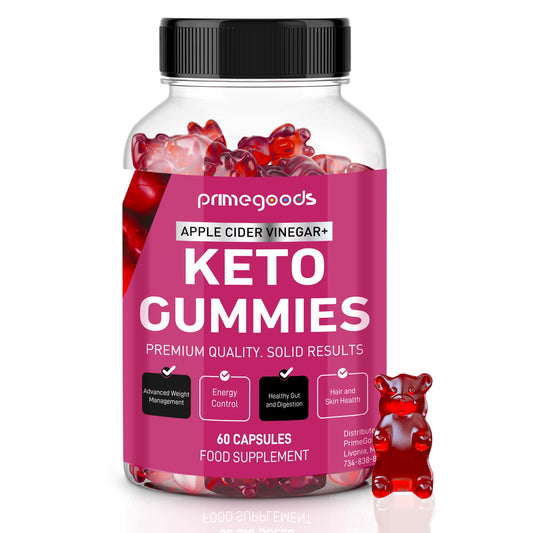 Keto ACV Gummies 1000mg – Apple Cider Vinegar with B6 & B12 for Weight Loss