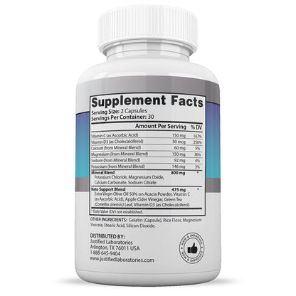 (2 Pack) Ketogenix Keto Pills 1275MG New & Improved Formula with Apple Cider Vinegar, Extra Virgin Olive Oil Powder, Green Tea – 120 Capsules