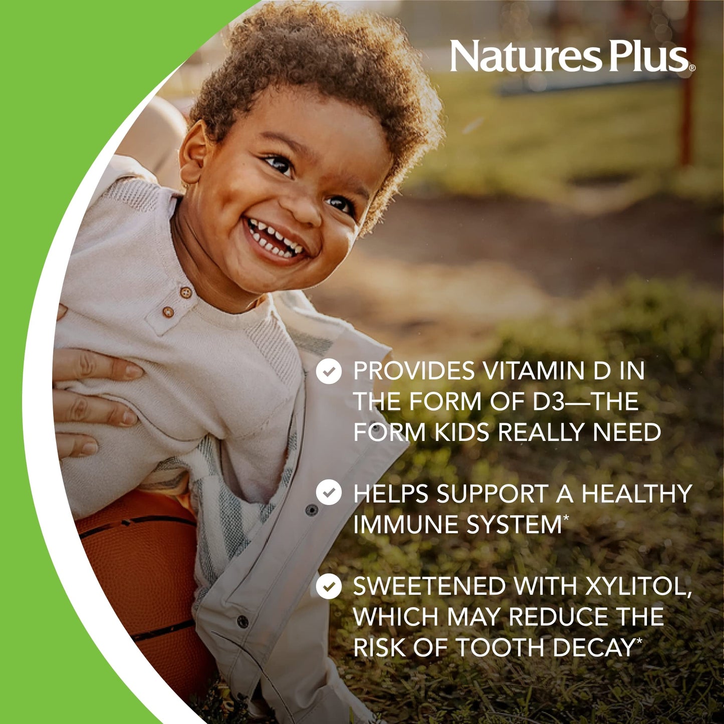 Animal Parade Sugar-Free Vitamin D3 500 IU for Children - Black Cherry (90 Chewables)