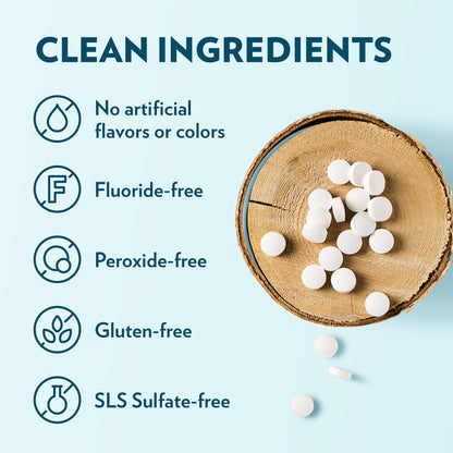 Bubblegum Toothpaste Tablets - Nano Hydroxyapatite, Fluoride-Free, 350 ct | Ecofam