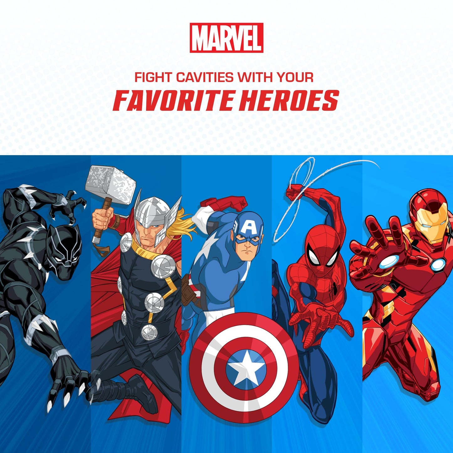 Brush Buddies Marvel Thor Kids Toothbrush – Soft Bristles & Poppin' Cap
