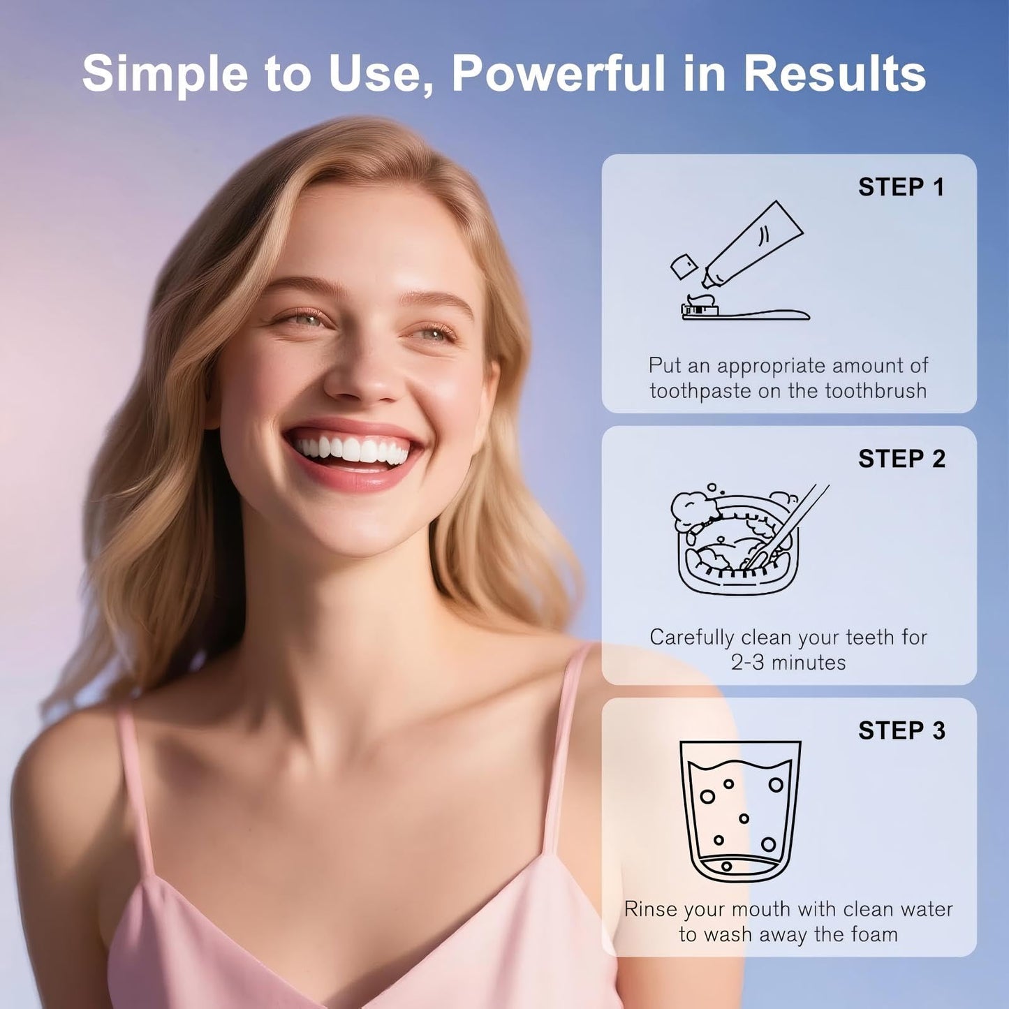 Niacinamide Whitening Toothpaste for Sensitive Teeth | Kimralur Triple Whitening | Fluoride-Free