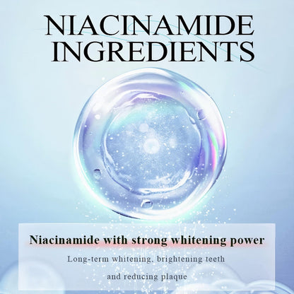Niacinamide Whitening Toothpaste for Sensitive Teeth | Kimralur Triple Whitening | Fluoride-Free