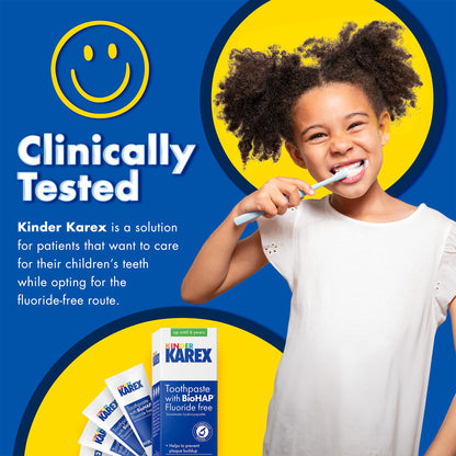 Kinder Karex Hydroxyapatite Kids Toothpaste – Fluoride-Free 2.3 oz (Clinically Tested)