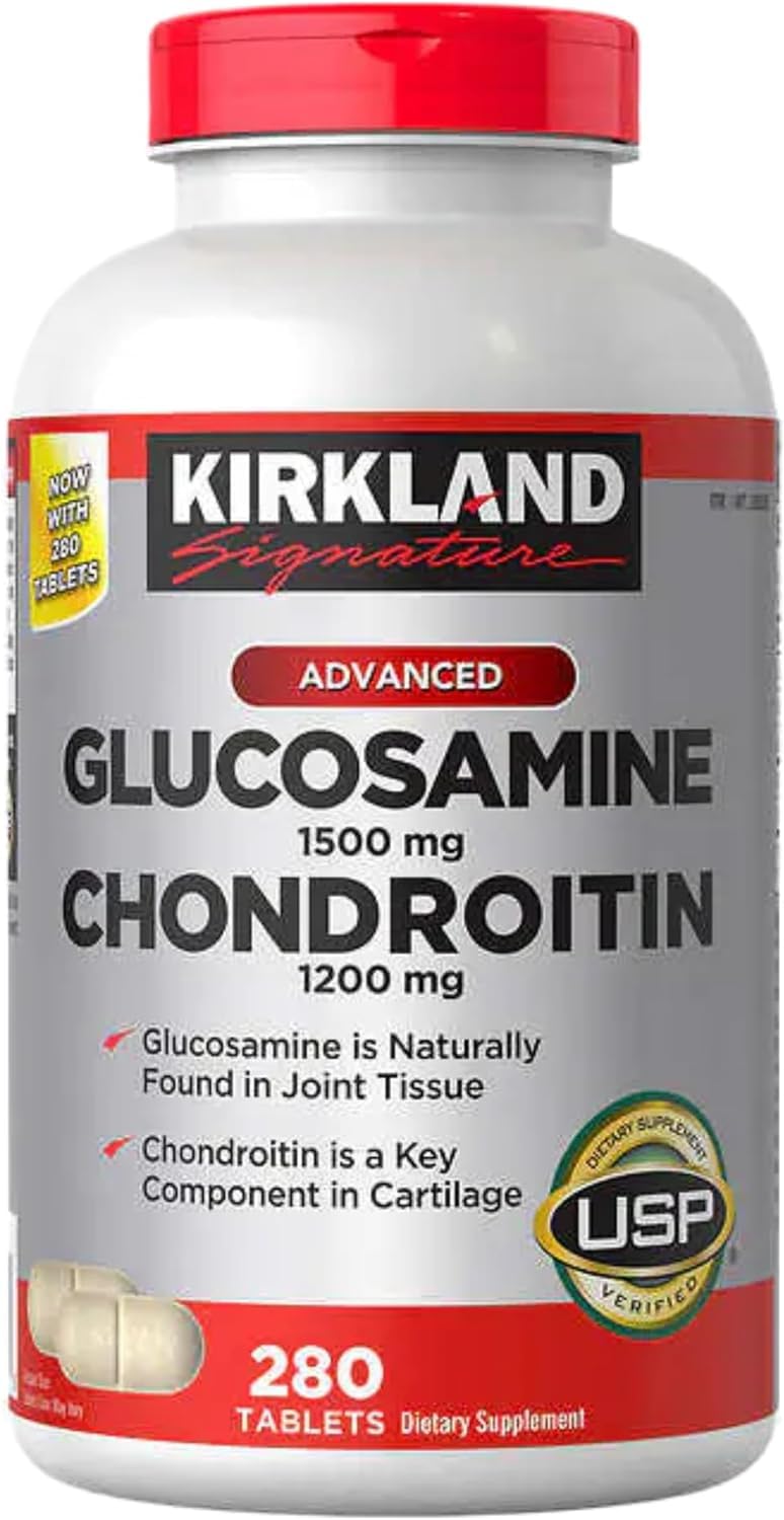 Kirkland Signature Glucosamine & Chondroitin – 280 Tablets | Joint Support