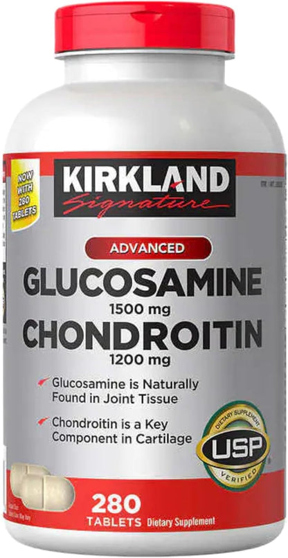 Kirkland Signature Glucosamine & Chondroitin – 280 Tablets | Joint Support