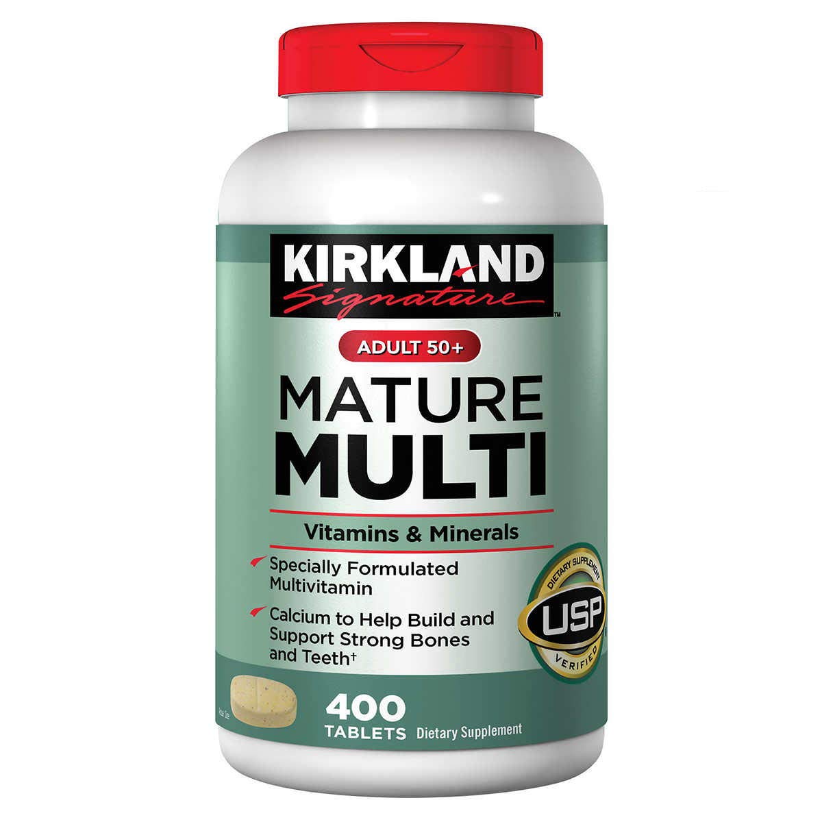Kirkland Signature Mature Multi 50+ | 400 Tablets Pack of 3