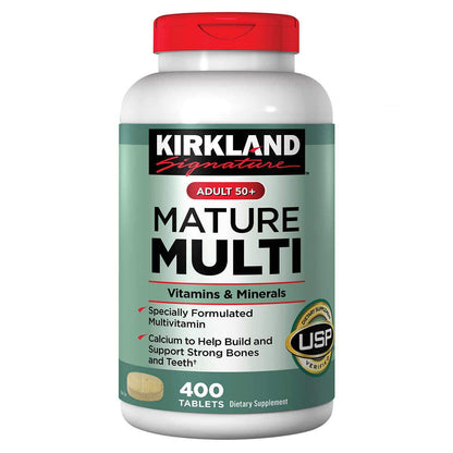 Kirkland Signature Mature Multi 50+ | 400 Tablets Pack of 3