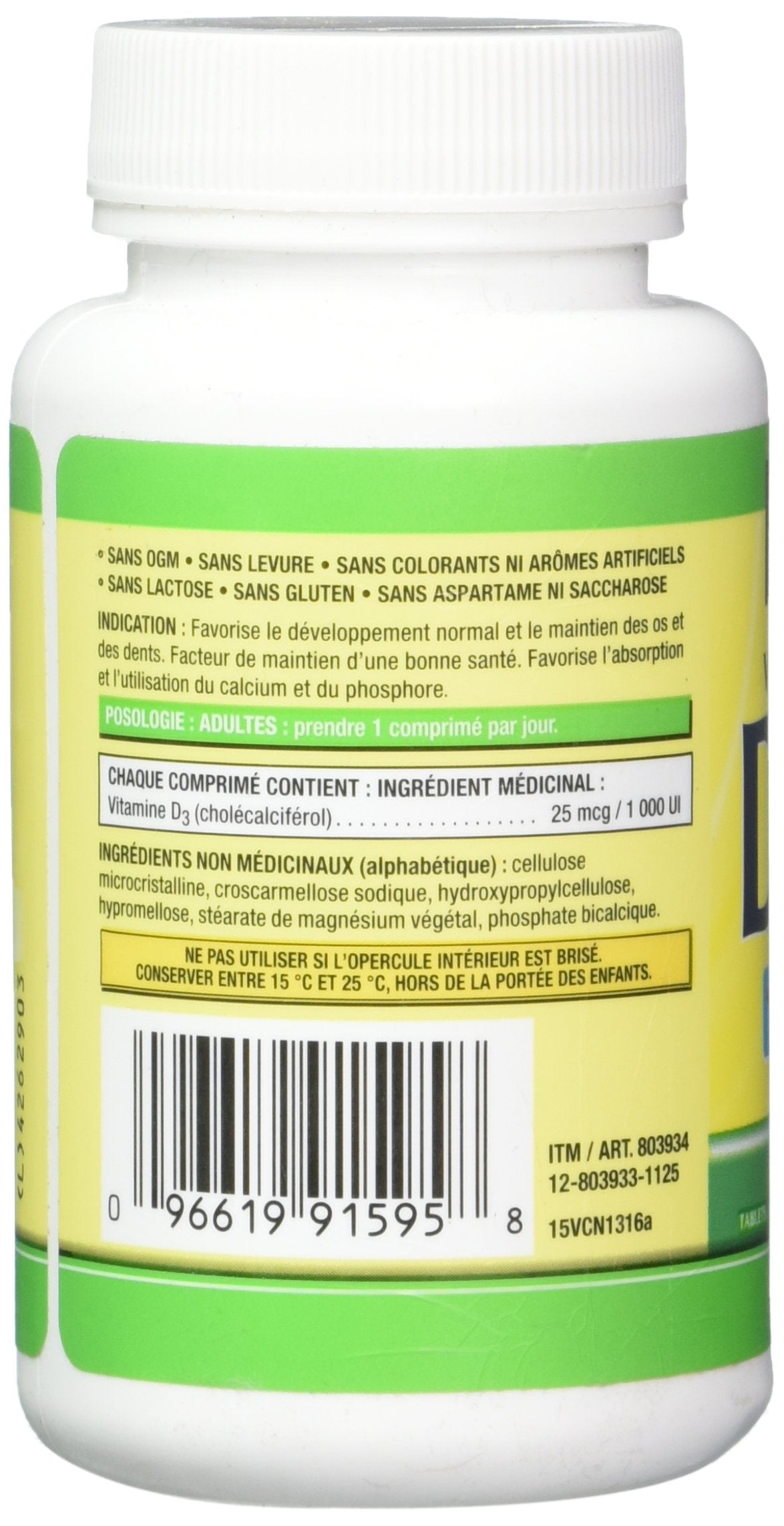 Kirkland Signature Vitamin D3 1000 IU, 360 Tablets