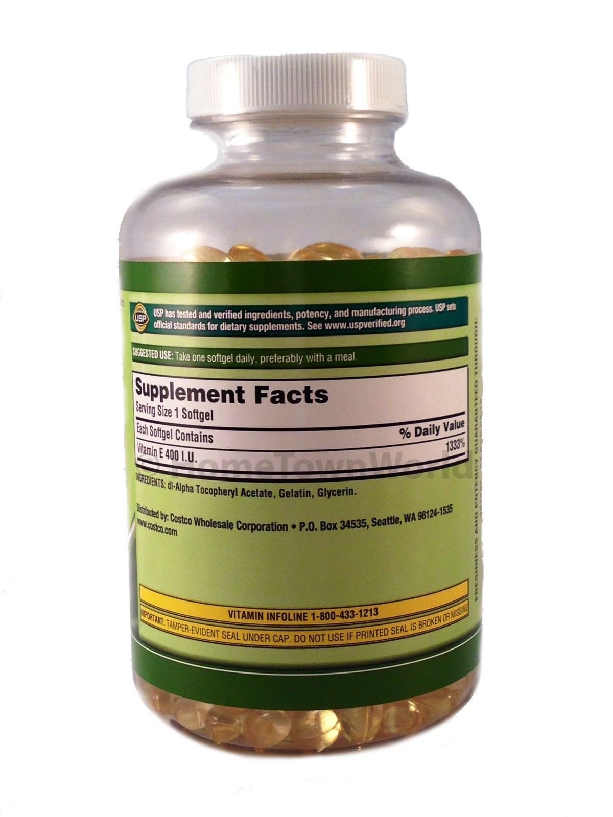 Vitamin E 400 IU 500 Softgels | Immune Support & Antioxidant