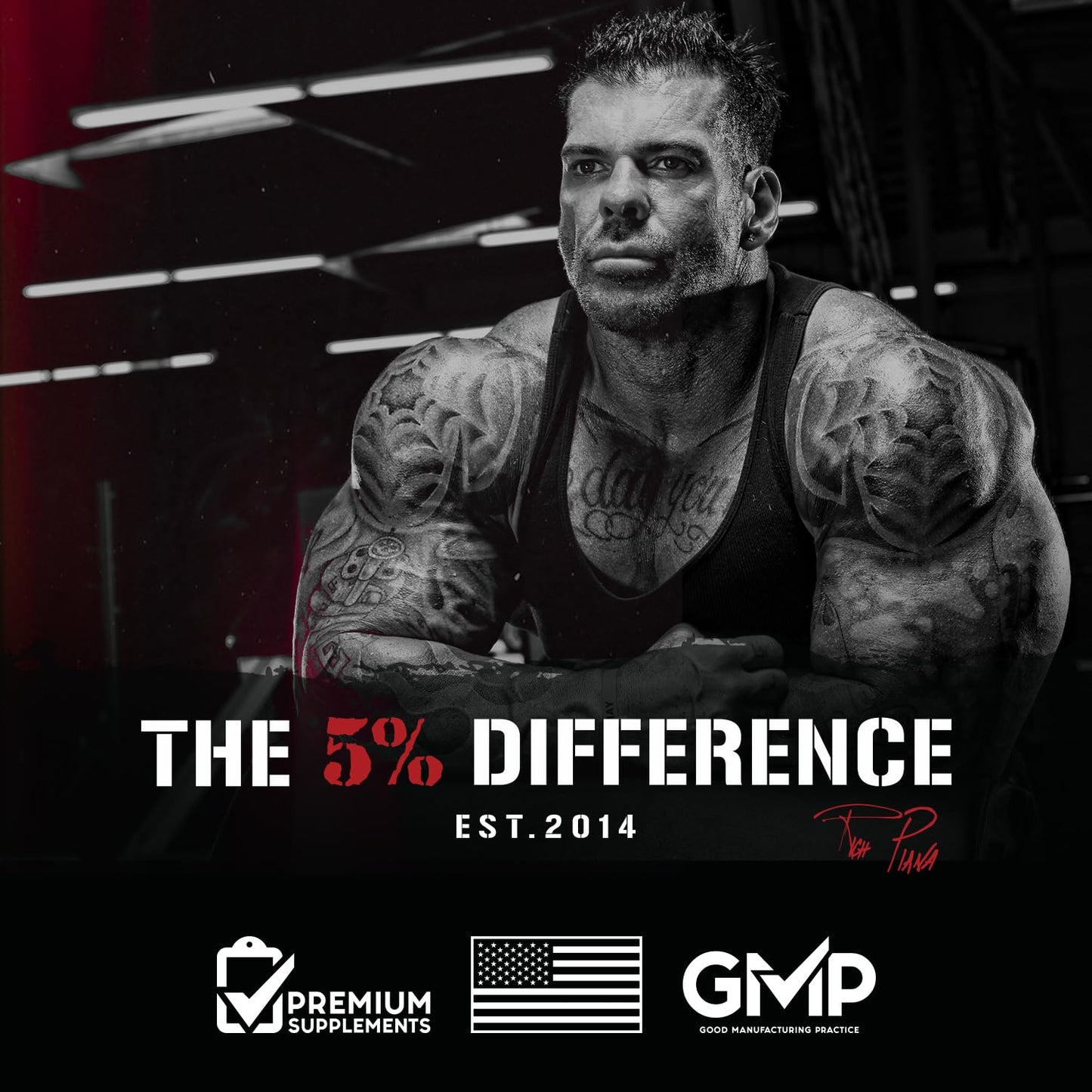 5% Nutrition Rich Piana Knocked Out Natural Sleep Aid Powder | Deep Sleep & Post-Workout Recovery | Honey Lemon Tea | 30 Servings