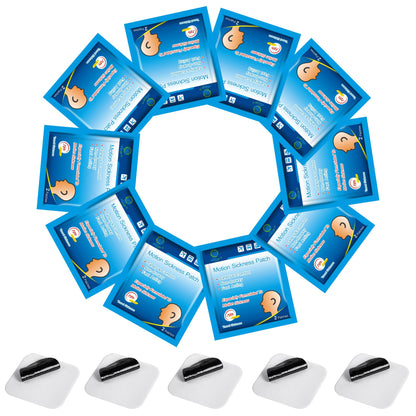 KONGDY Motion Sickness Patches (50 Count) — Waterproof, Non-Drowsy Behind-Ear Travel Patches