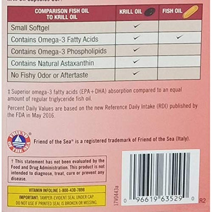 Kirkland Krill Oil 500 mg – 160 Softgels | USP Verified