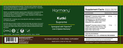 Kutki Supreme - Ayurvedic Liver & Immune Support, 120 Vegan Capsules