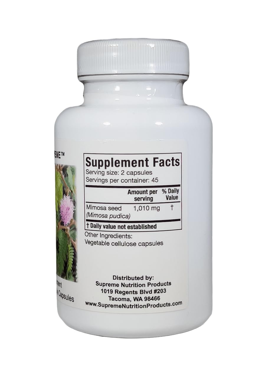 Supreme Nutrition Mimosa Supreme – 2-Pack, 90 Pure Mimosa Pudica Seed Capsules