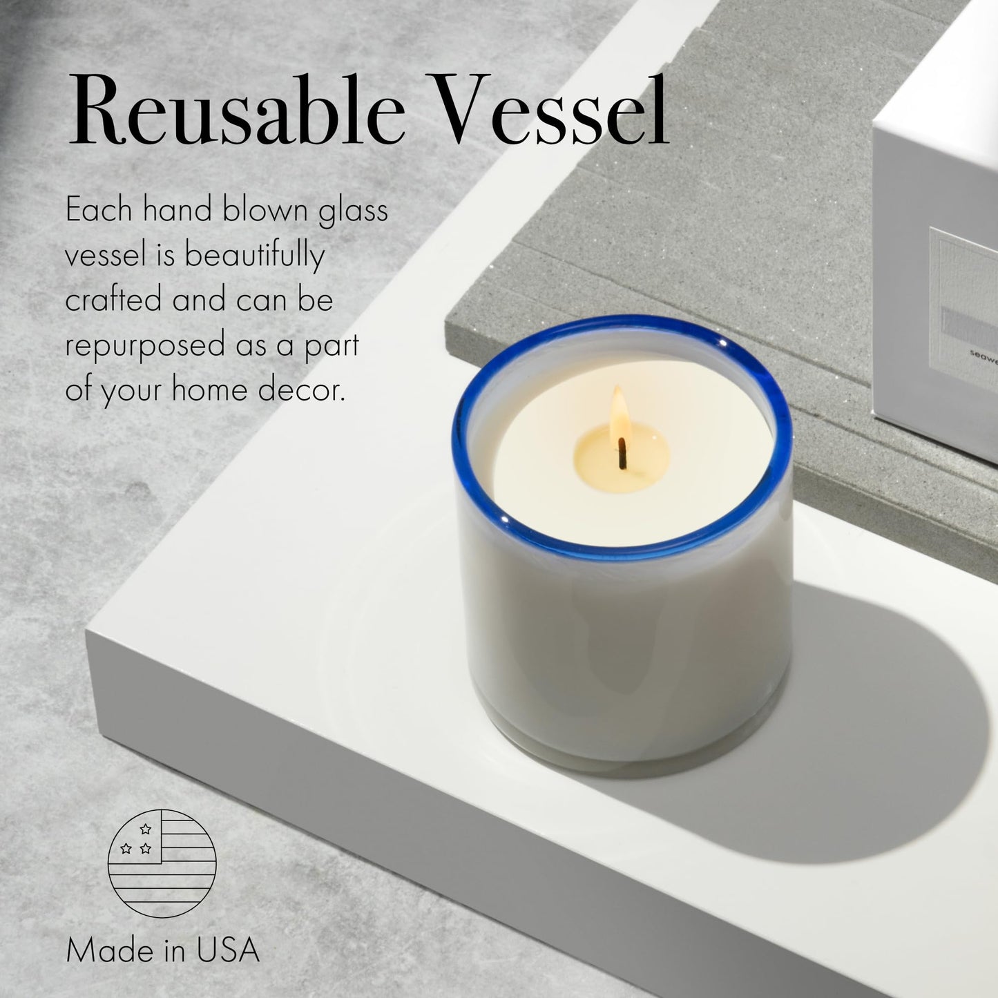 LAFCO New York Signature Candle: Fog & Mist (15.5 oz, 90-Hr Burn) - Made in USA