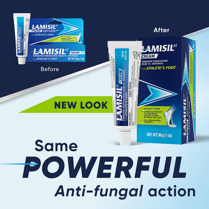 Lamisil 1 Week Athlete’s Foot Treatment Cream — Fast Relief, 1 oz