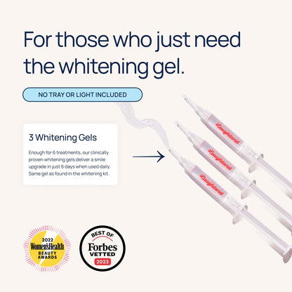 Laughland Gentle Teeth Whitening Gel 3 Pack – Sensitive Teeth Friendly, At-Home Whitening (6 Treatments)