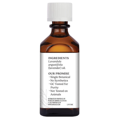 Aura Cacia Lavender Essential Oil 100% Pure Lavandula Angustifolia Oil – Aromatherapy for Diffusers, Body Care, Skincare, DIY Blends • 2 Fl Oz