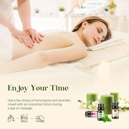 Essential Oils Set 32x5ml - Aromatherapy Kit for Diffuser & Spa