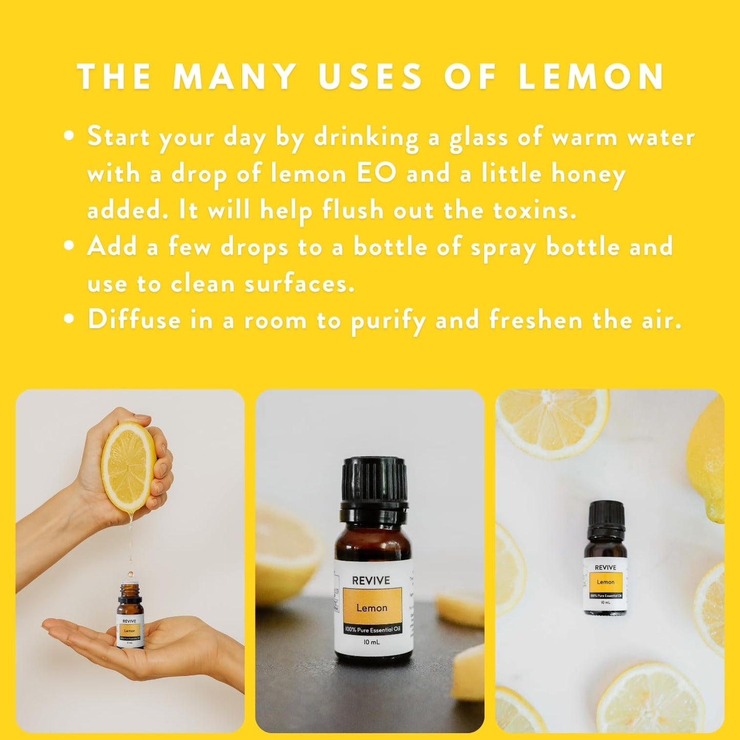 Lemon Essential Oil by Revive Essential Oils | 100% Pure Therapeutic Grade