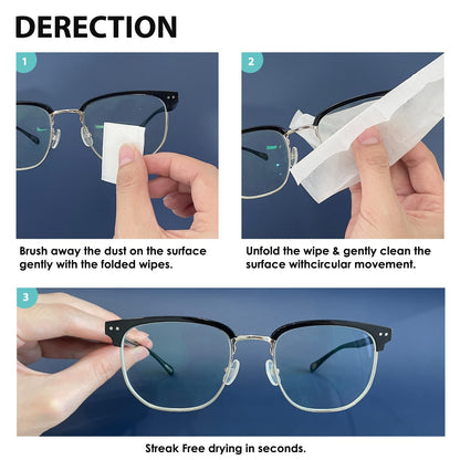 400 Count Lens Wipes for Eyeglasses – Pre-Moistened, Scratch-Free