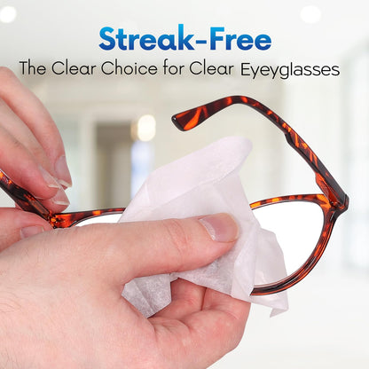 Lens Wipes for Eyeglasses – 600-Count, Individually Wrapped | Scratch-Free, Streak-Free Cleaning