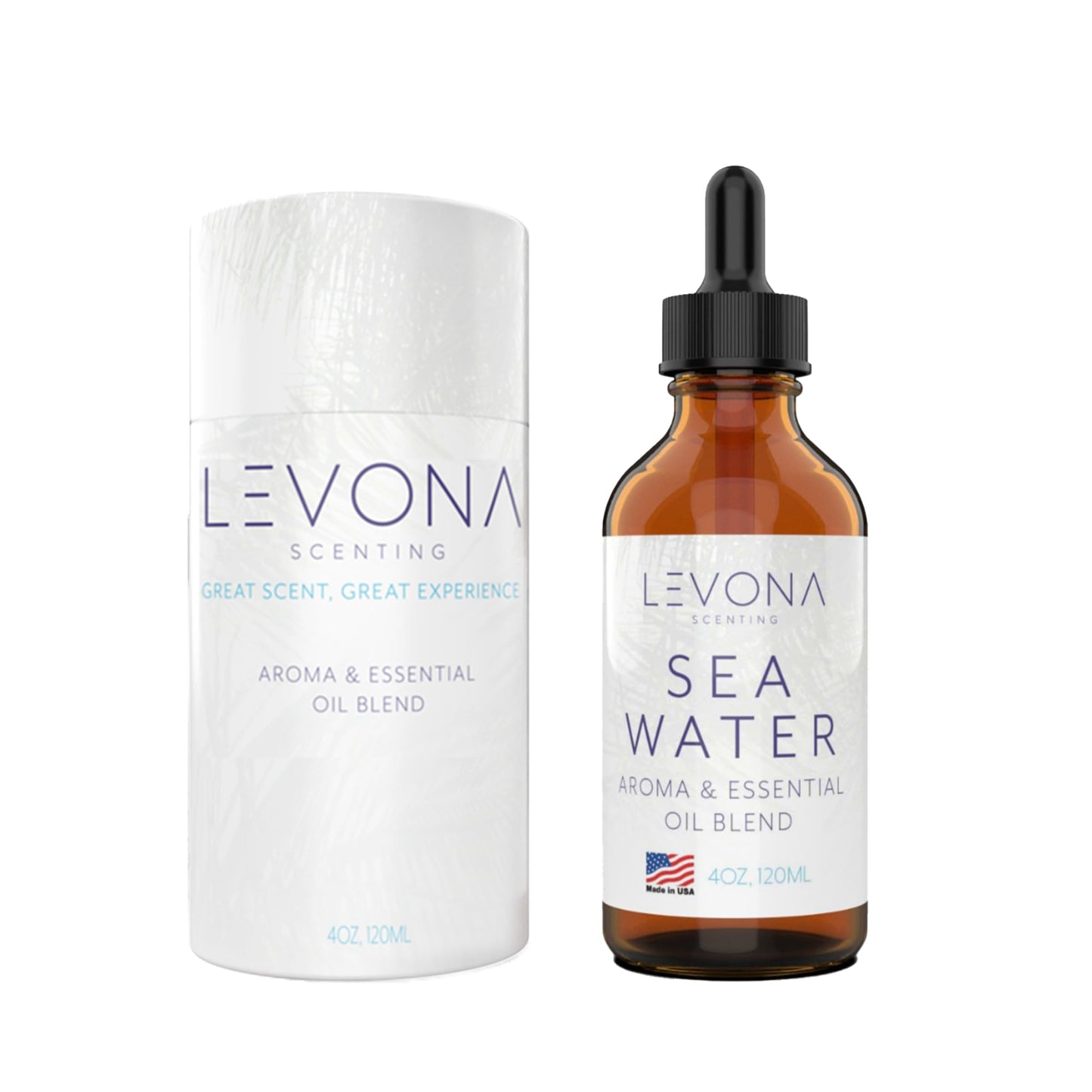 Levona Scent Sea Water Essential Oil 120ml - Diffuser, Spa & Massage