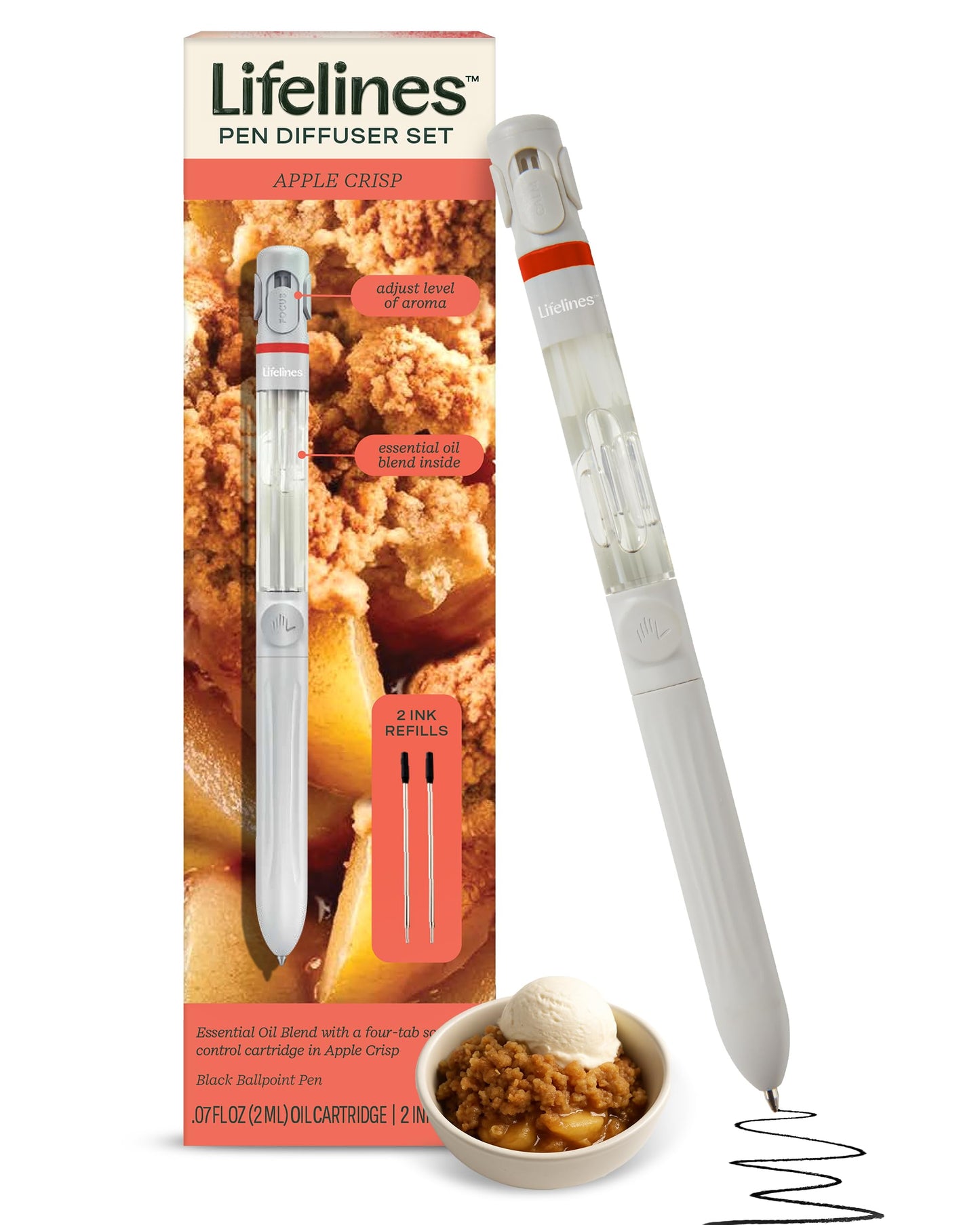 Lifelines Pen Diffuser Set Apple Crisp – Aromatherapy Writing Pen