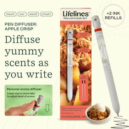 Lifelines Pen Diffuser Set Apple Crisp – Aromatherapy Writing Pen