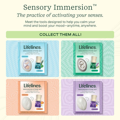Lifelines Grounding Stone & Oil Gift Set – Fidgets for All Ages | Stocking Stuffers & Christmas Gifts
