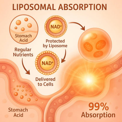 LIGUSTERI 1500 mg Liposomal NAD+ with TMG | NAD+ Supplement for 98%+ Absorption, Energy, Longevity & Aging Defense - 240 Softgels