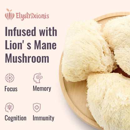 Citicoline CDP Choline Supplement for Memory & Focus | Lion's Mane 1000mg + 500mg per Serving (120 Count)