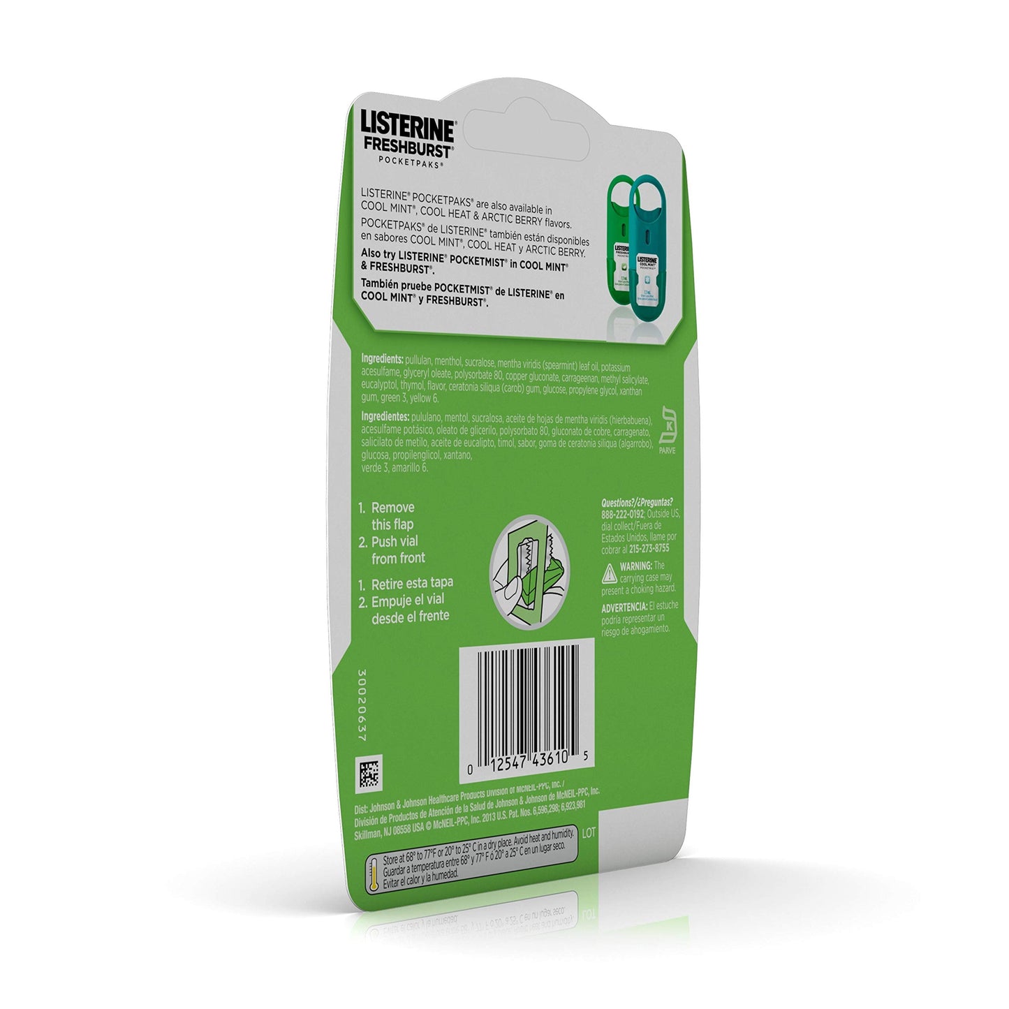 Listerine Freshburst Pocketpaks – Mint Breath Strips (24 Strips)