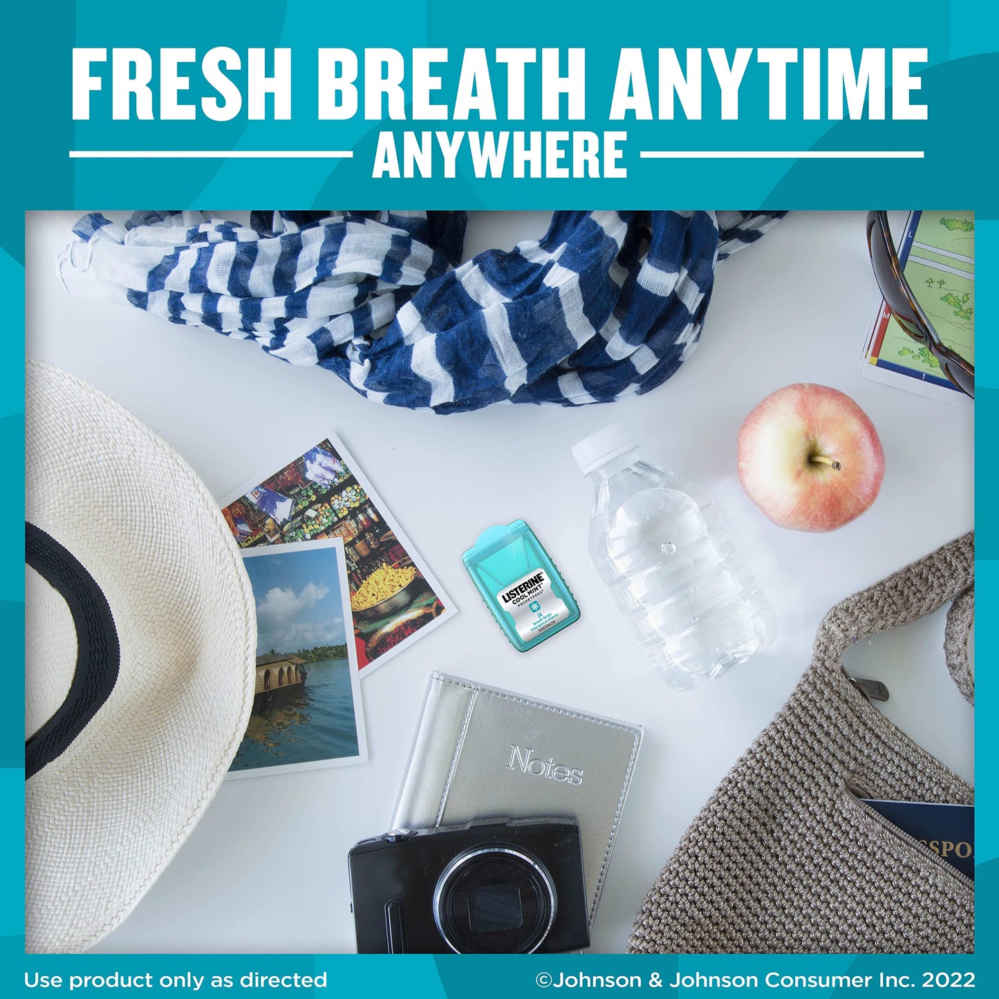 Listerine Cool Mint PocketPaks Breath Strips – On-The-Go Freshness (Pack of 6)
