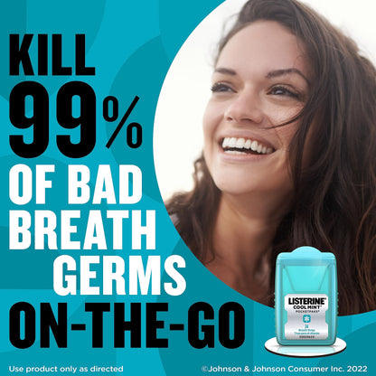 Listerine Cool Mint PocketPaks Breath Strips – 12-Pack (24 Strips Each)