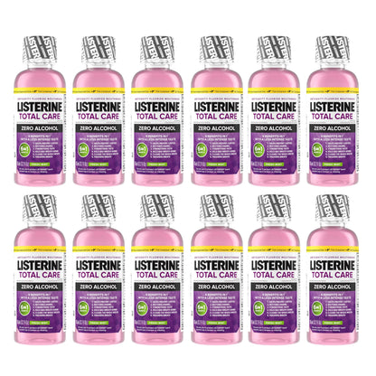 Listerine Total Care Alcohol-Free Anticavity Mouthwash – Fresh Mint, 95 mL | 6 Benefits