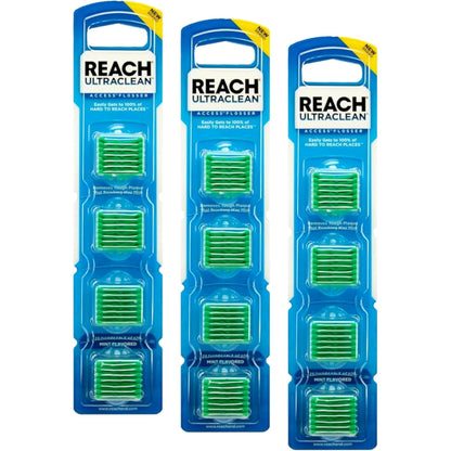 Listerine Ultraclean Access Flosser Refill Heads – Mint (28 Count) Pack of 3
