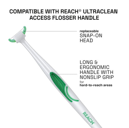 Listerine Ultraclean Access Flosser Refill Heads – Mint (28 Count) Pack of 3