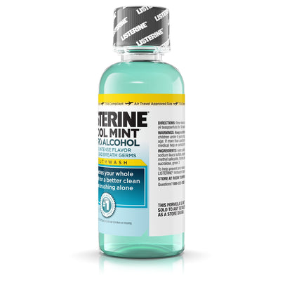 Listerine Antiseptic Zero Cavity Mouthwash – Clean Mint 3.2 oz 24-count